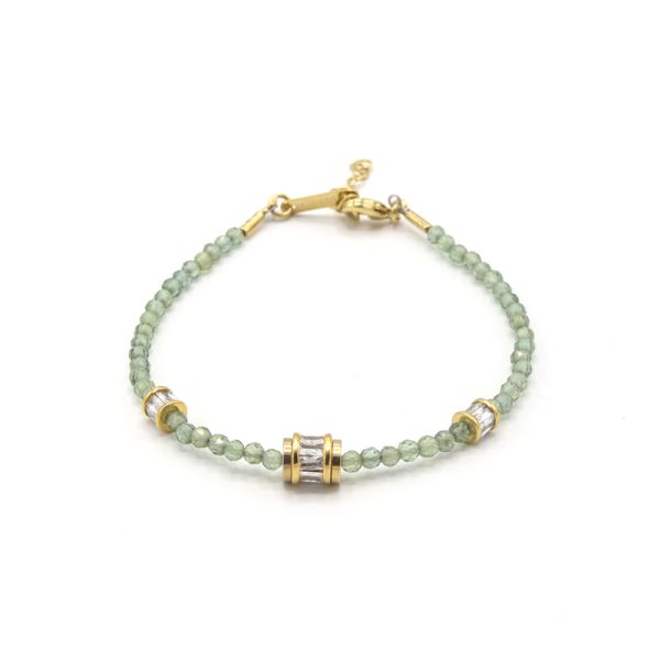  Bracelet Baby Elon - Doré Or Apatite Verte