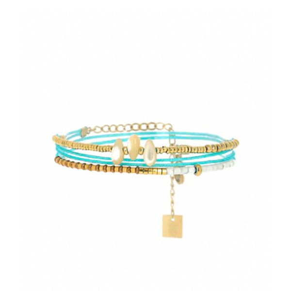 Photo de  Bracelet 2 Tours Girga - Acier Doré Tqb